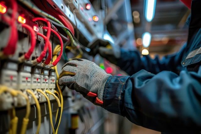 Kartal elektrikçi ekibi 35 yıllık tecrübesiyle bir evin elektrik tesisatında güvenlik kontrolü yapıyor.